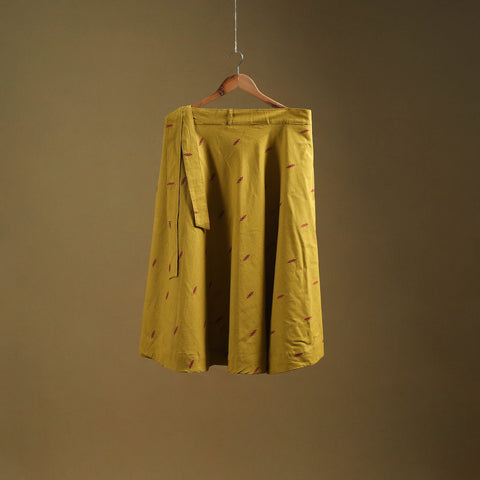 Jacquard weave cotton wrap around skirt 16 - handcrafted