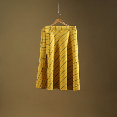 Jacquard weave cotton wrap around skirt 17 - handcrafted