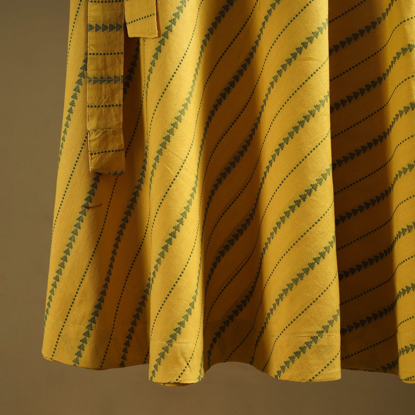 Jacquard weave cotton wrap around skirt 17 - handcrafted