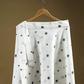 Jacquard weave cotton wrap around skirt 19 - handcrafted