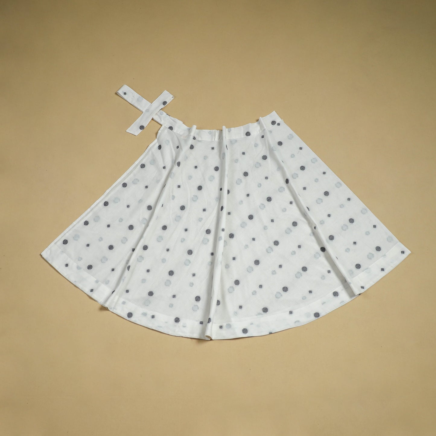 Jacquard weave cotton wrap around skirt 19 - handcrafted