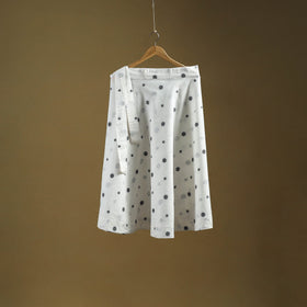 Jacquard weave cotton wrap around skirt 19 - handcrafted