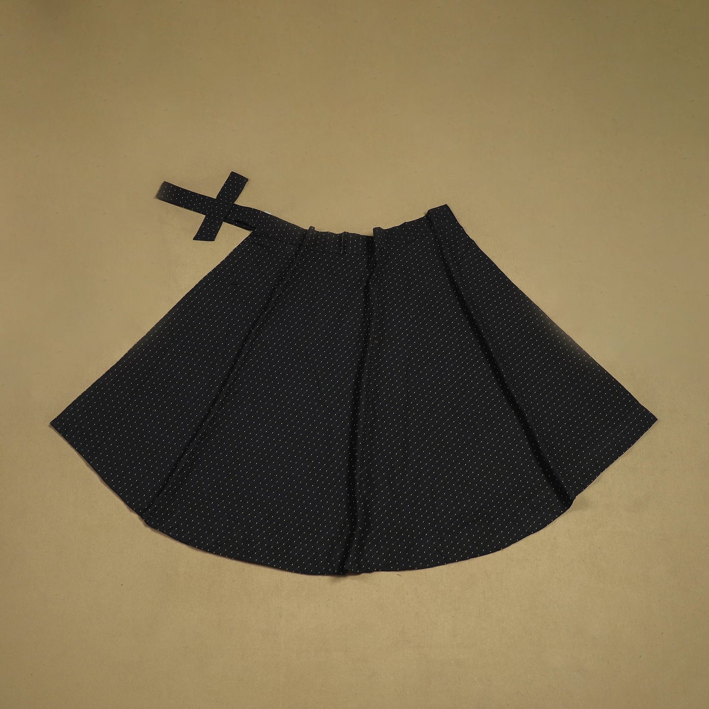 Jacquard weave cotton wrap around skirt 21 - handcrafted