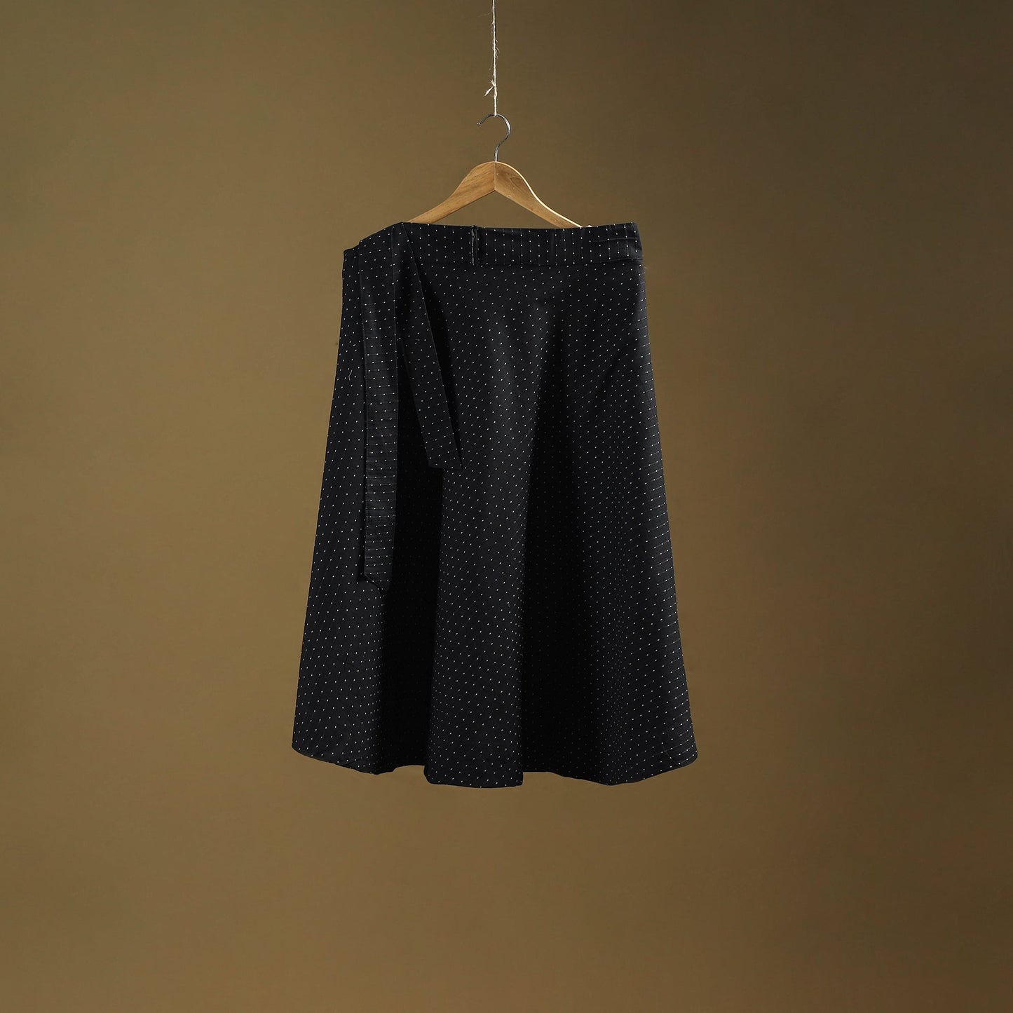 Jacquard weave cotton wrap around skirt 21 - handcrafted