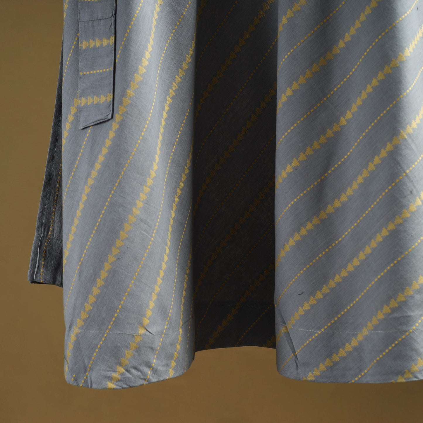 Jacquard weave cotton wrap around skirt 23 - handcrafted