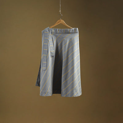 Jacquard weave cotton wrap around skirt 23 - handcrafted
