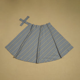 Jacquard weave cotton wrap around skirt 23 - handcrafted