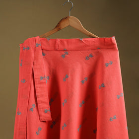 Jacquard weave cotton wrap around skirt 24 - handcrafted