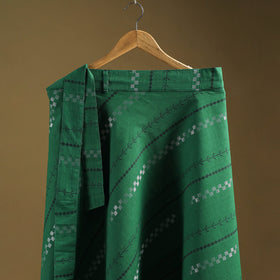 Jacquard weave cotton wrap around skirt 25 - handcrafted