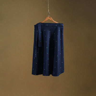Jacquard weave cotton wrap around skirt 26 - handcrafted