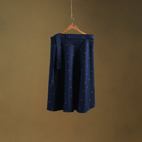 Jacquard weave cotton wrap around skirt 26 - handcrafted