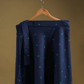 Jacquard weave cotton wrap around skirt 26 - handcrafted