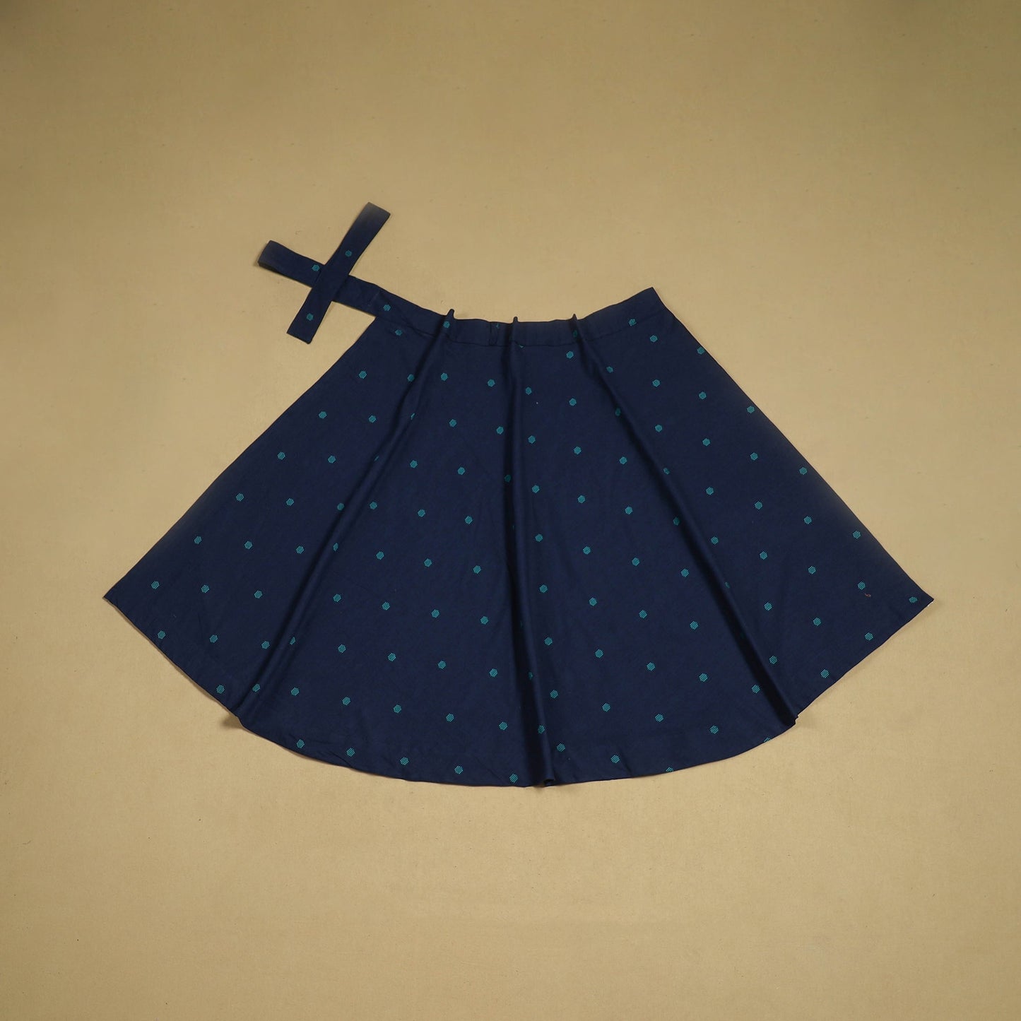 Jacquard weave cotton wrap around skirt 26 - handcrafted