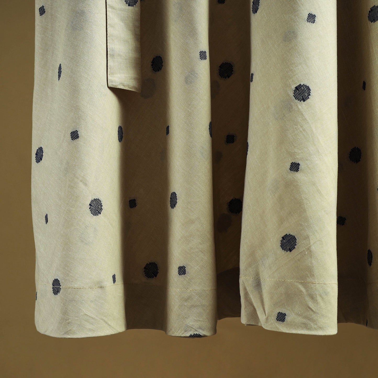 Jacquard weave cotton wrap around skirt 27 - handcrafted