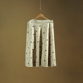 Jacquard weave cotton wrap around skirt 27 - handcrafted