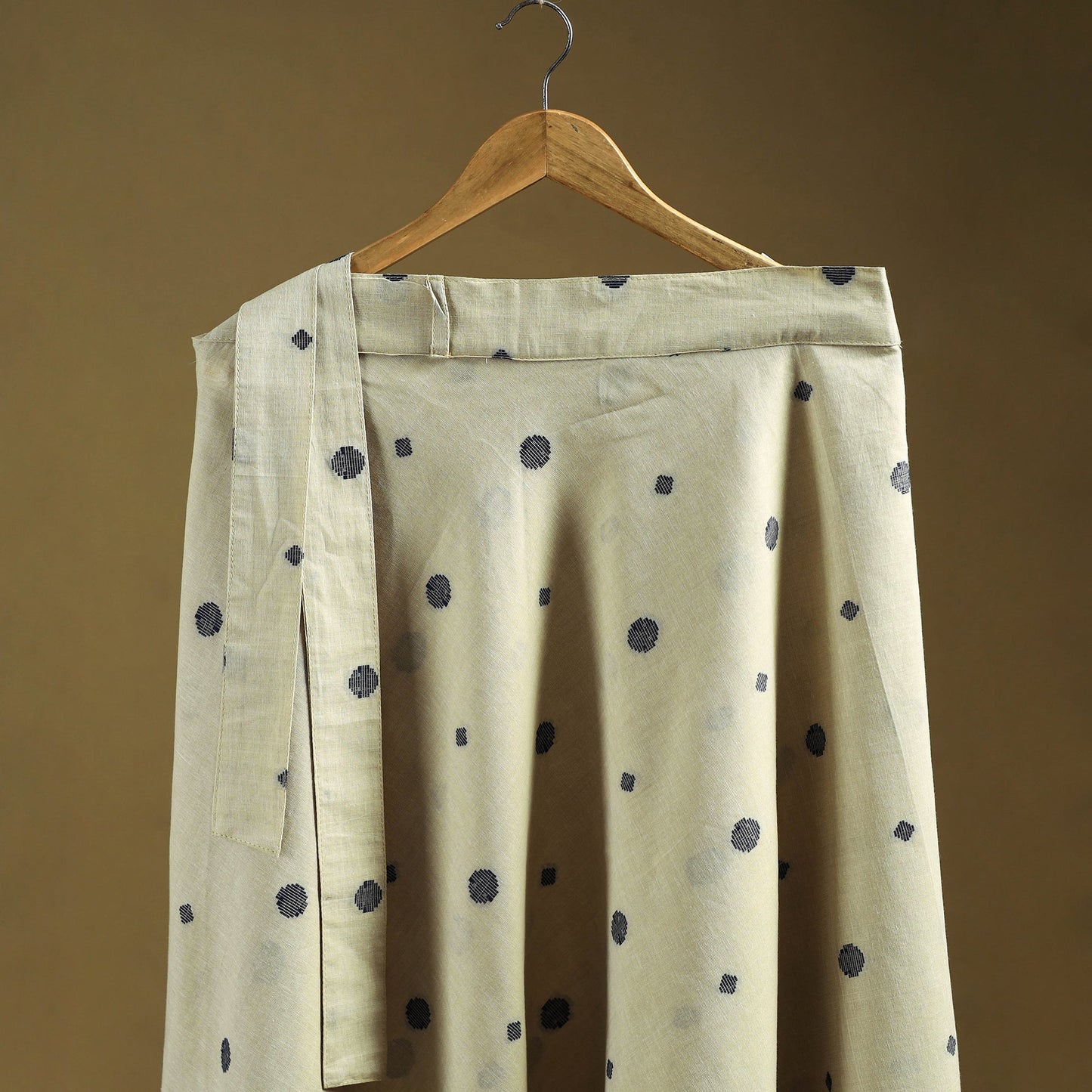 Jacquard weave cotton wrap around skirt 27 - handcrafted