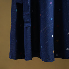 Jacquard weave cotton wrap around skirt 30 - handcrafted