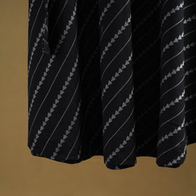 Jacquard weave cotton wrap around skirt 31 - handcrafted