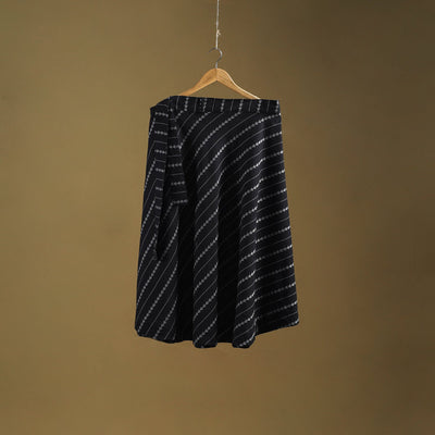 Jacquard weave cotton wrap around skirt 31 - handcrafted