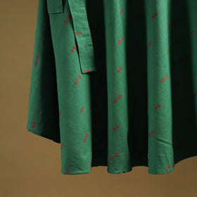 Jacquard weave cotton wrap around skirt 32 - handcrafted