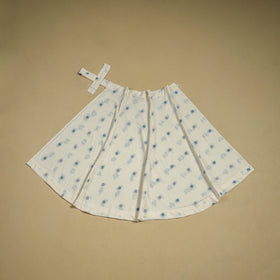 Jacquard weave cotton wrap around skirt 33 - handcrafted