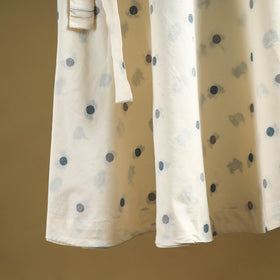 Jacquard weave cotton wrap around skirt 33 - handcrafted