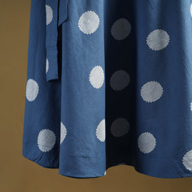 Jacquard weave cotton wrap around skirt 34 - handcrafted