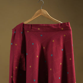 Jacquard weave cotton wrap around skirt 37 - handcrafted