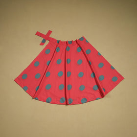 Jacquard weave cotton wrap around skirt 38 - handcrafted