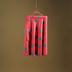 Jacquard weave cotton wrap around skirt 38 - handcrafted