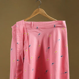 Jacquard weave cotton wrap around skirt 39 - handcrafted