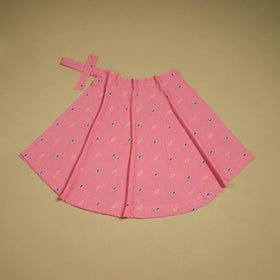Jacquard weave cotton wrap around skirt 39 - handcrafted