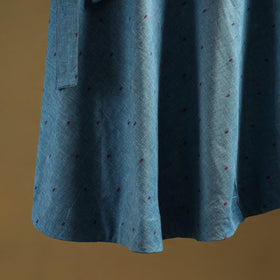 Jacquard weave cotton wrap around skirt 40 - handcrafted