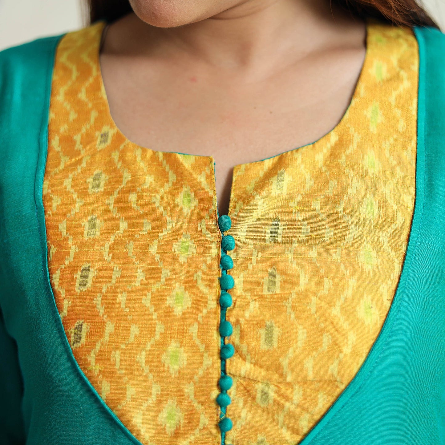 Buy Plain Solid Slub Silk Straight Kurta for Women