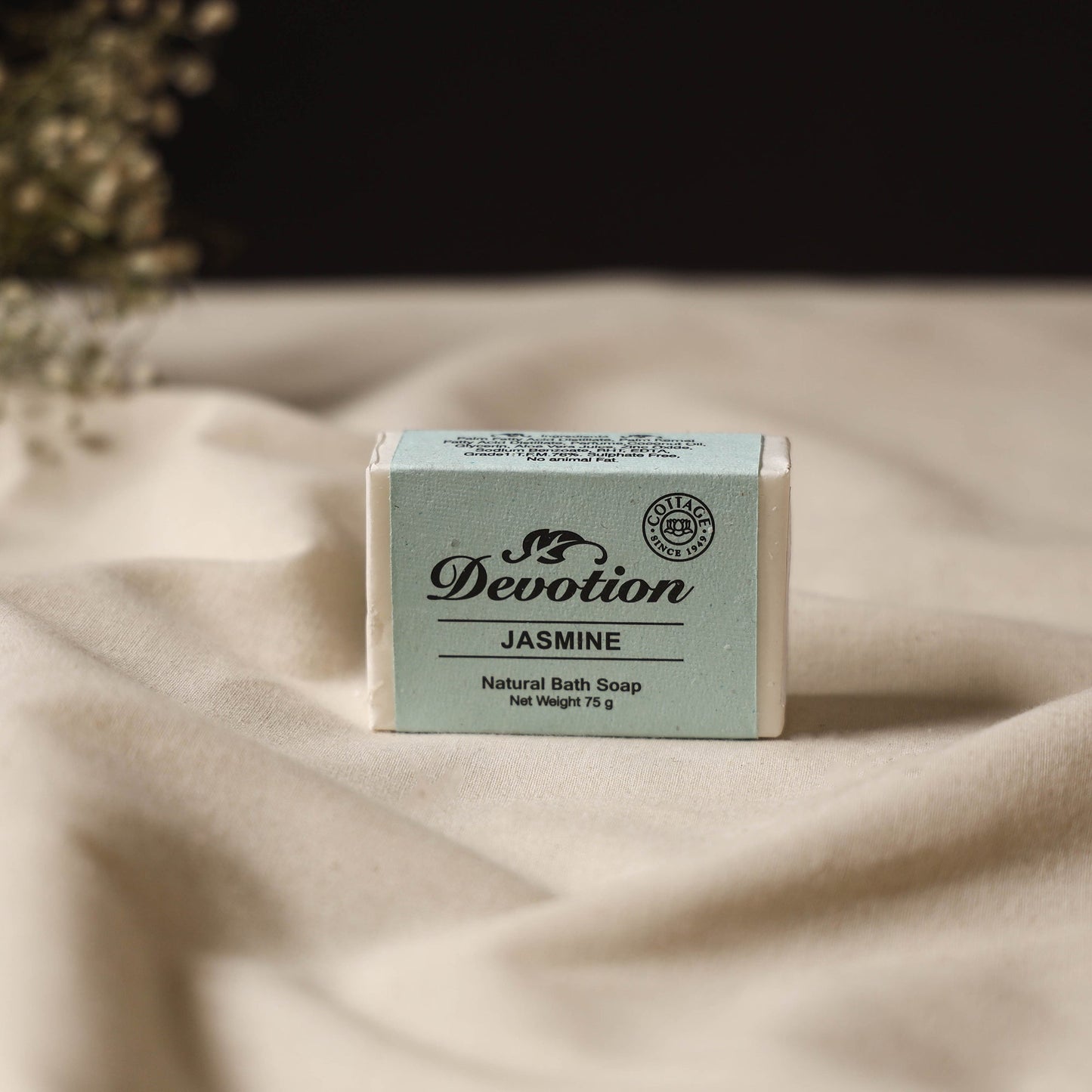 Jasmine - sri aurobindo ashram devotion soap (75gm) 01