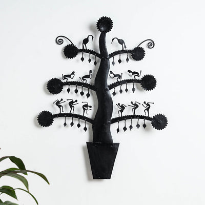 Elephant - Bastar Tribal Wrought Iron Wall Hanging Online in India 