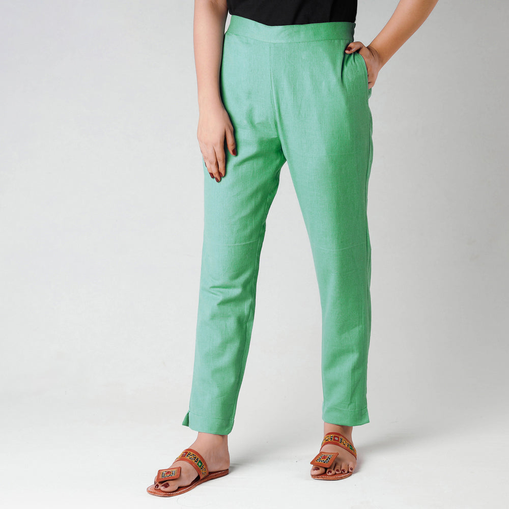  iTokri Casuals - Flex Cotton Tapered Casual Pant for Women 