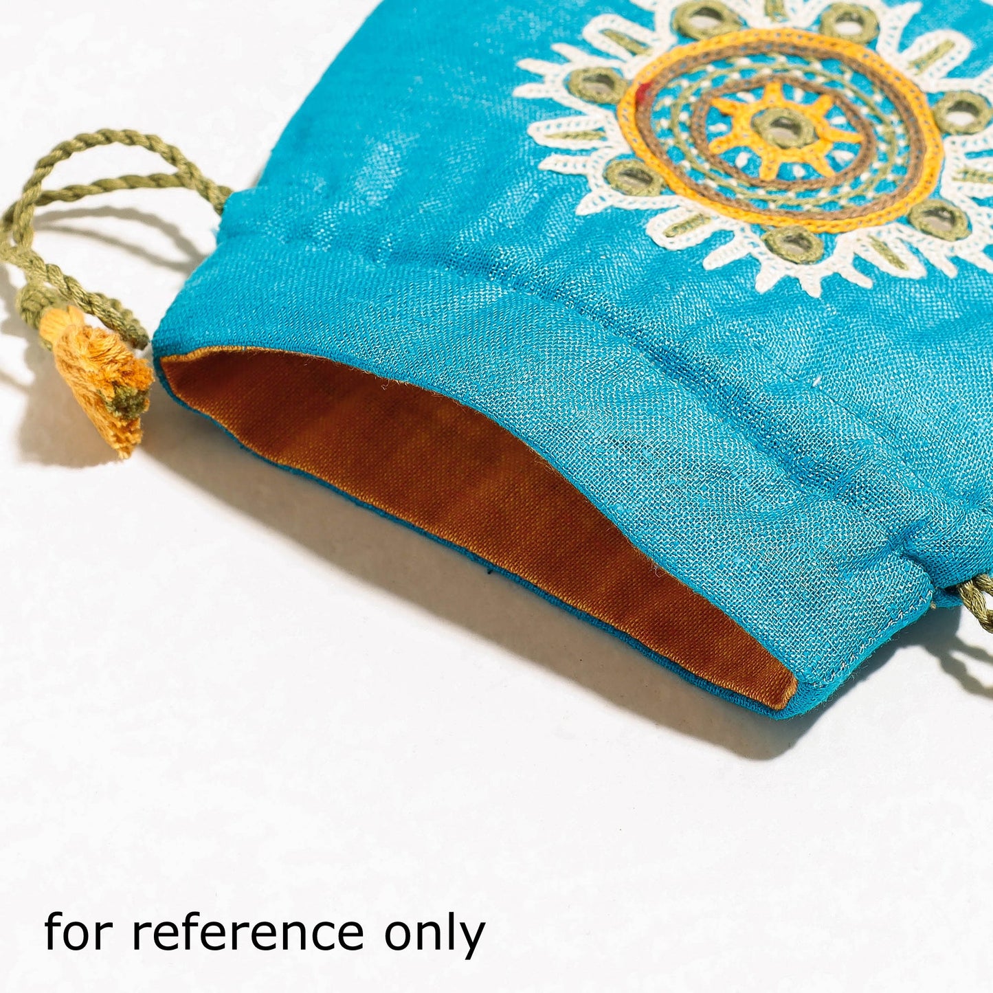  Kala Raksha Rabari Hand Embroidery Potli Bag 