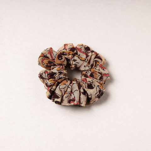   Kalamkari Block Printed Cotton Elastic Rubber Band/Scrunchie 