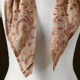 Kalamkari chanderi silk pendant necklace scarf 01