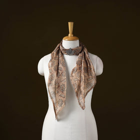 Kalamkari chanderi silk pendant necklace scarf 16