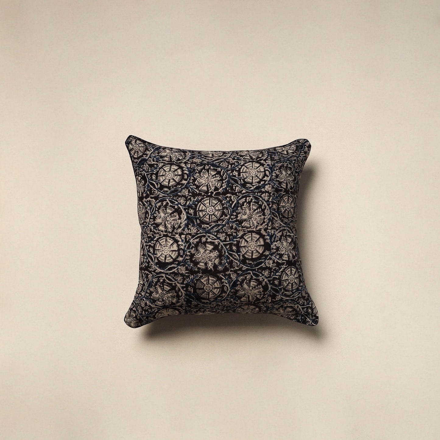 Kalamkari cotton cushion cover 24 - handcrafted