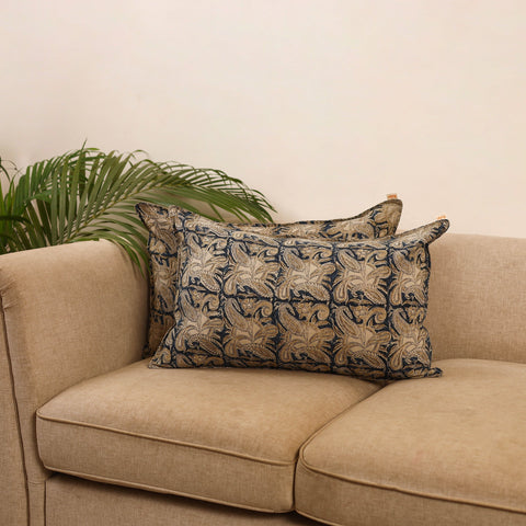 Kalamkari cotton pillow covers (set of 2) 21 - handcrafted