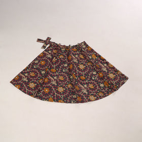 Kalamkari cotton wrap around skirt 05 - handcrafted