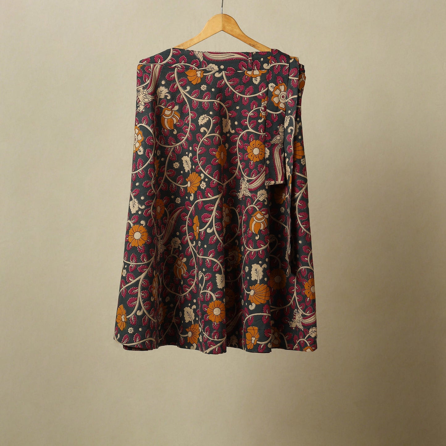 Kalamkari cotton wrap around skirt 05 - handcrafted