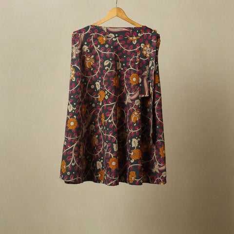 Kalamkari cotton wrap around skirt 05 - handcrafted