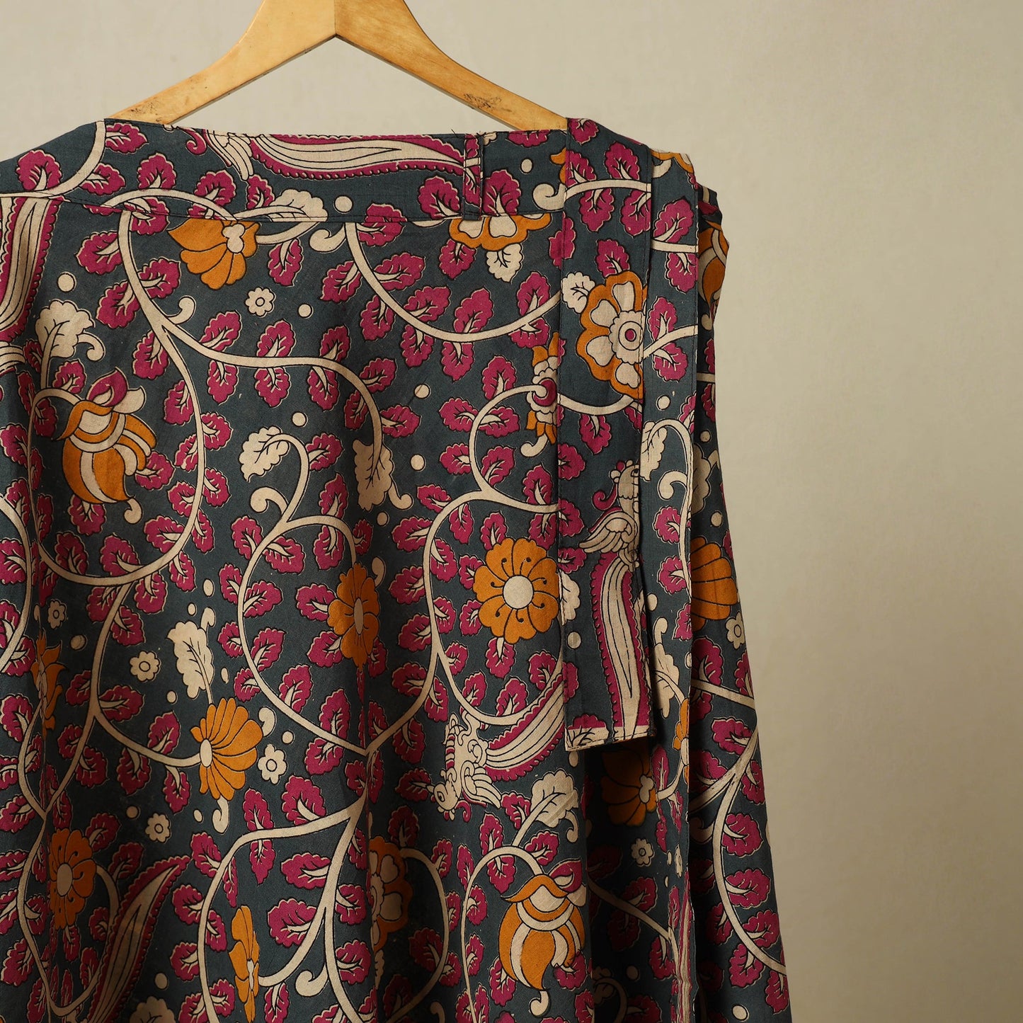 Kalamkari cotton wrap around skirt 05 - handcrafted