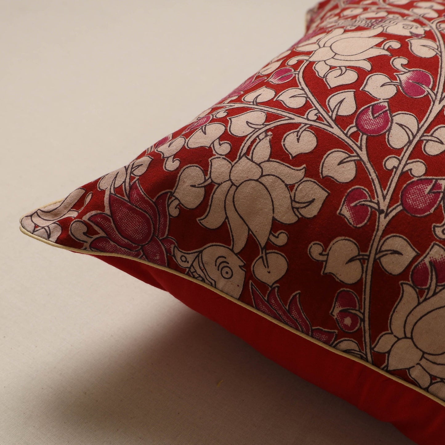 Kalamkari cushion cover 39 - handcrafted