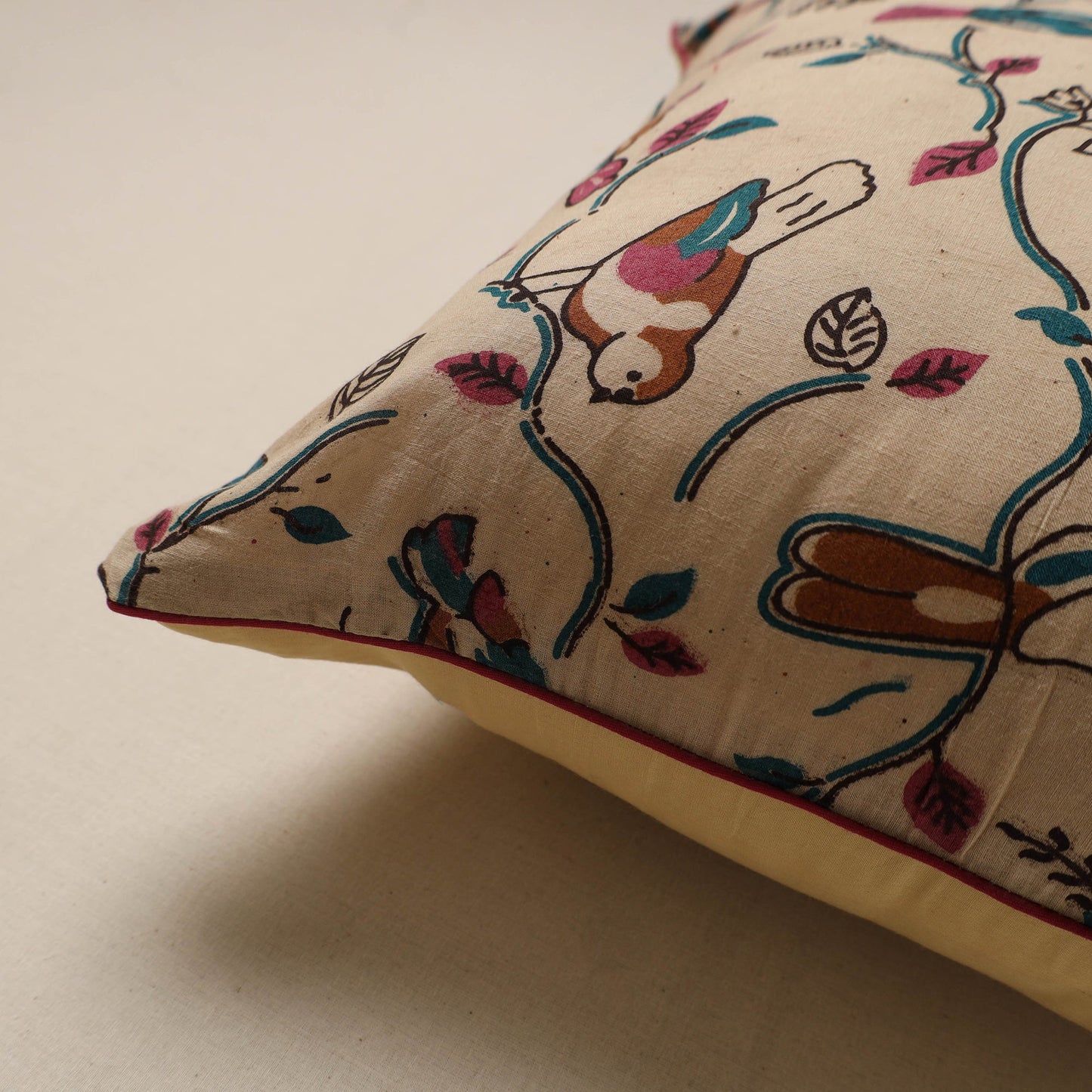 Kalamkari cushion cover 43 - handcrafted