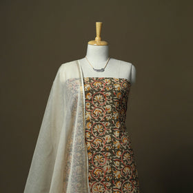 Kalamkari hand block print natural dyed cotton 2pc